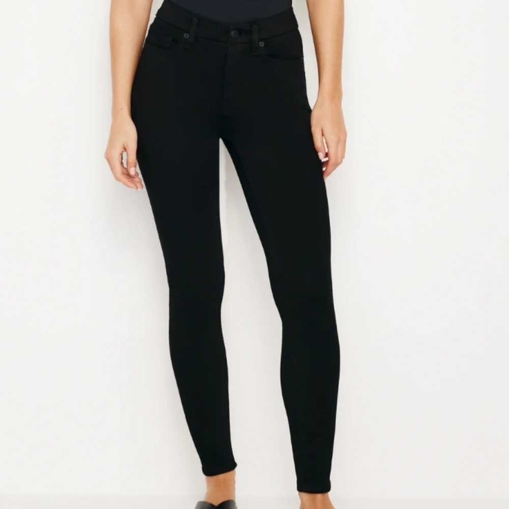 NWT GOOD AMERICAN BLACK GOOD LEGS SKINNY JEANS 4 27 - Picture 2 of 8